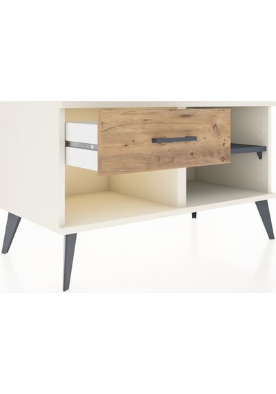 Hyperion Şifonyer Tek Raflı Tek Çekmeceli 88x44x48 Aytaşı-antrasit/çam Antrasit/çam Hyperion Şifonyer Tek Raflı Tek Çekmeceli 88x44x48 Aytaşı-antrasit/çam Antrasit/çam