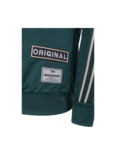 Maraton Comfort Erkek Bisiklet Yaka Yeşil Sweatshirt Yeşil