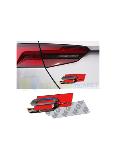Audi S Line Bagaj Çamurluk Logo Arma Amblem A3 A4 Metal 1 Adet