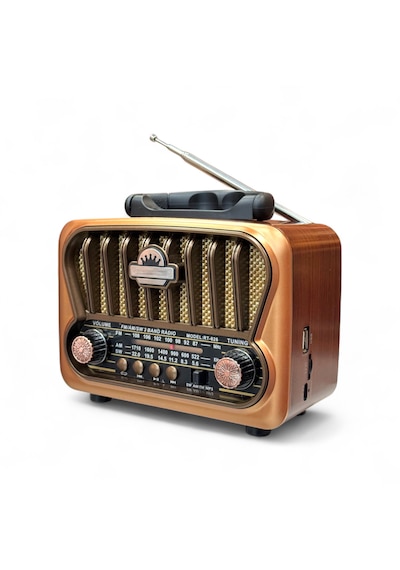 Rt-826 Güneş Panelli Nostalji Radyo,eskitme Görünüm Trend Nostaljik Radyo