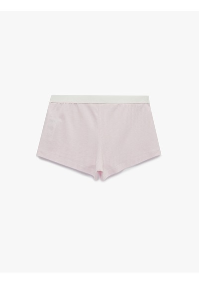 Koton Beli Lastikli Düğme Detaylı Rahat Kesim Pamuklu Şort Pijama Altı Pınk Strıpe 6slk80037mk Pembe Koton Beli Lastikli Düğme Detaylı Rahat Kesim Pamuklu Şort Pijama Altı Pınk Strıpe 6slk80037mk Pembe
