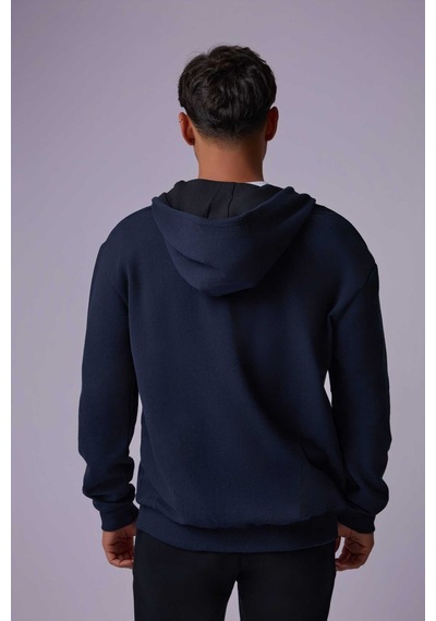 Defys Defy S Erkek Oversize Kapüşonlu Fermuarlı Cepli Sweatshirt Lacivert - 527577758 Lacivert Defys Defy S Erkek Oversize Kapüşonlu Fermuarlı Cepli Sweatshirt Lacivert - 527577758 Lacivert