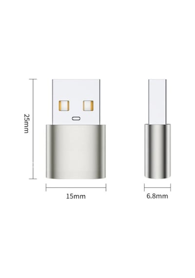 Usb To Type-C Dişi Çevirici Dönüştürücü Adaptör