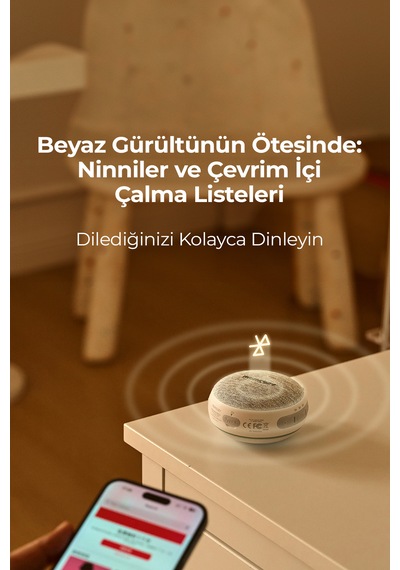 Momcozy Taşınabilir Beyaz Gürültü Makinesi-bebek Uyku Sesleri, 20 Ses