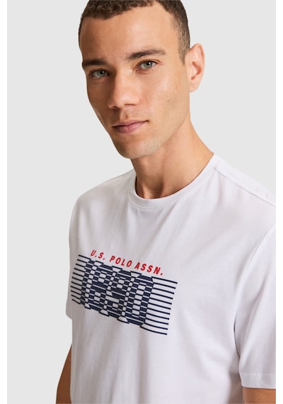 U.S. Polo Assn. U.s. Polo Assn. Erkek T-shirt Pu-9672 Beyaz