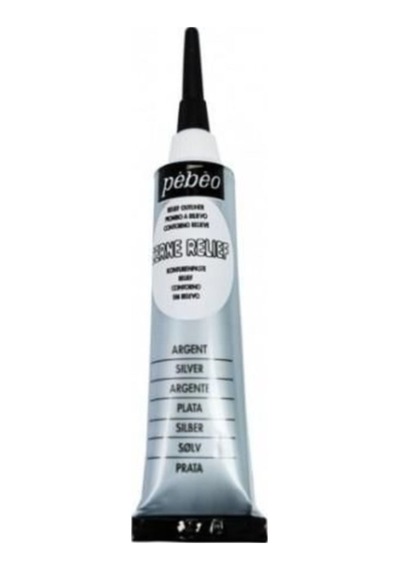Pebeo Cam Boyası Kontur Gumus Yaldız 20 Ml Art 773