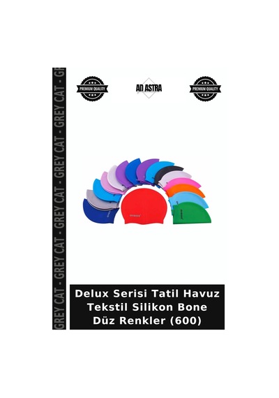Delux Serisi Tatil Havuz Tekstil Silikon Bone Düz Renkler 600 Çok Renkli