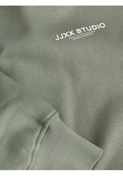 Jack & Jones Kadin Minimal Logo Baskili Sweatshirt - Studio - 12280154 Sea Spray
