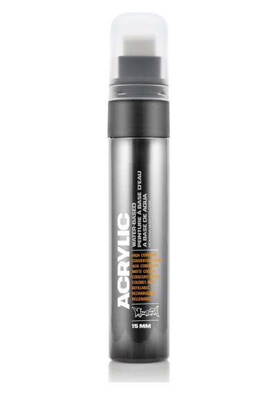 Montana Cans Acrylic Marker, 15mm, Shock Black S9000 103 Ivory