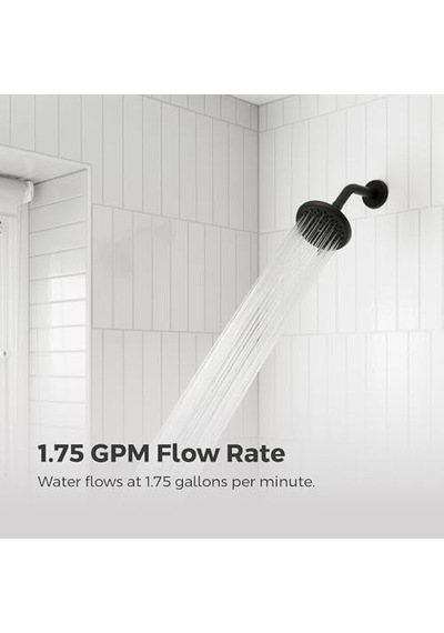 Pfister Evrensel Duş Başlığı, Duş Kolu Dahil Değil, 5 Fonksiyonlu, 1,75 Gpm, Mat Siyah Kaplama, 015ws2ut01b 000 Açık Krem
