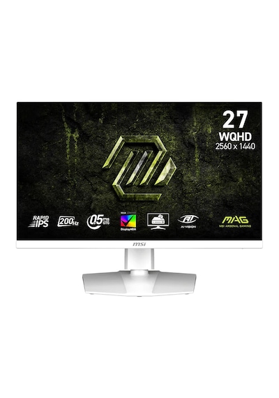 Msı Mag 274qrfw E20 27 2560x1440 Wqhd 200hz 0.5ms Hdmı Dp Hdr 400 G-sync Compatible Rapid Ips Gaming Monitor
