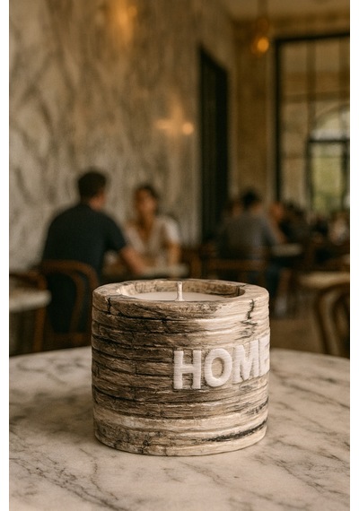 Dekoratif Kokulu Mum Home Mermer Deseni