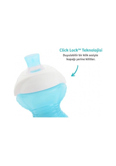 Munchkin Click Lock Isırmaya Dayanıklı Emzikli Bardak 9 Ay+ 296 Ml 90063 Mavi