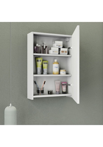 Biani Fix Loft 55 Cm Banyo Dolabı,Seramik Lavabolu, Aynalı,Lavabo Dahil,Mdf,Mat Beyaz Biani Fix Loft 55 Cm Banyo Dolabı,Seramik Lavabolu, Aynalı,Lavabo Dahil,Mdf,Mat Beyaz