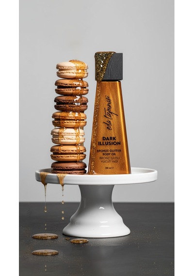 Eda Taşpınar Dark Illusion Bronz Işıltı Simli Vücut Yağı 200 ML
