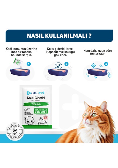 Onevet Kedi Koku Giderici Yasemin Kokulu 15 x 25 G