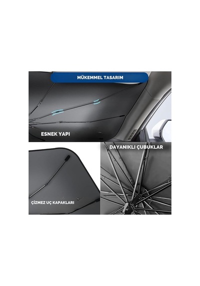 Novento Honda City, Opel Astra, Peugeot 308, Citroen C4, Fiat Linea Uyumlu Oto Şemsiye