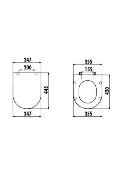 Creavit Amasra Ultima Droplast Soft Klozet Kapağı Beyaz Kc0103.03