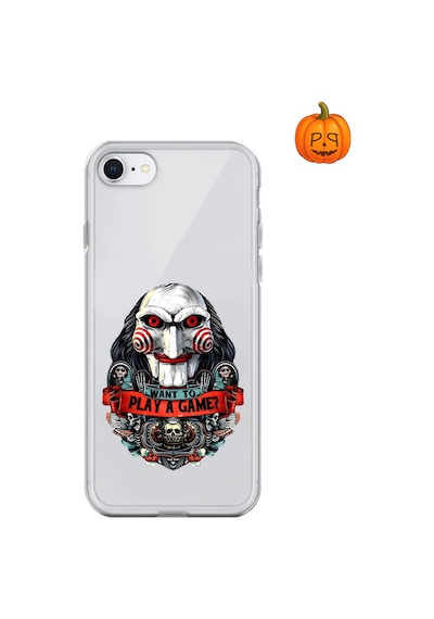 Dali Design Apple Uyumlu iPhone 6 Şeffaf Kılıf Horror 7 Tasarımlı