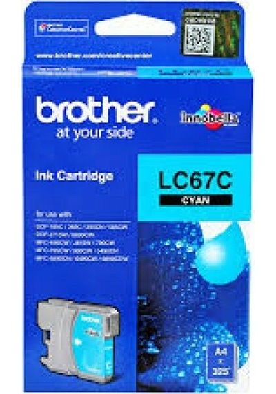 Brother Lc67c Mavi  Mürekkep Kartuş 325 Sayfa, Dcp385c, Mfc490cn, Mfc790cn