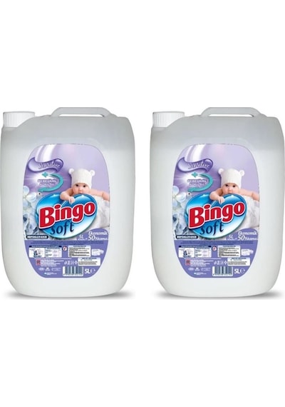 Bingo Soft Çamaşır Yumuşatıcısı Sensitive 2 x 5 L