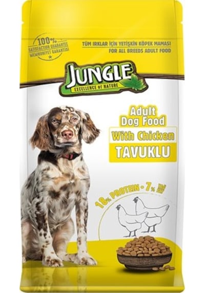 Jungle Tavuklu Yetişkin Köpek Maması 15 KG