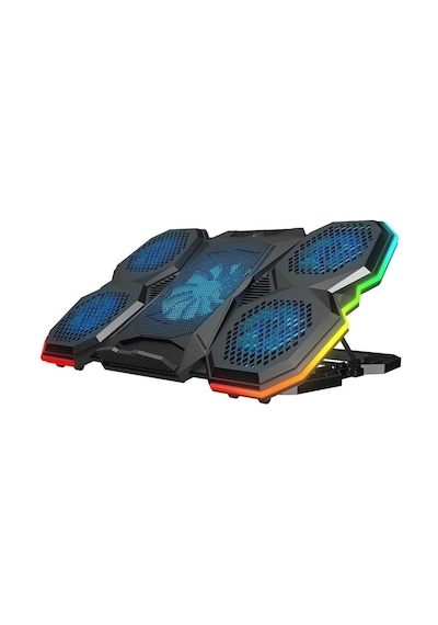 Ad-rc14 X-ranger Rgb 5fan Yükseklik Ayarlı Telefon Tutucu 9-17" Notebook Soğutucu Laptop Soğutucu