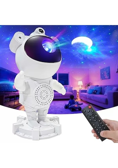 Astronot Galaksi Projektör Gece Lambası Bluetoothlu,uzaktan Kumandalı,hoparlörlü Diğer