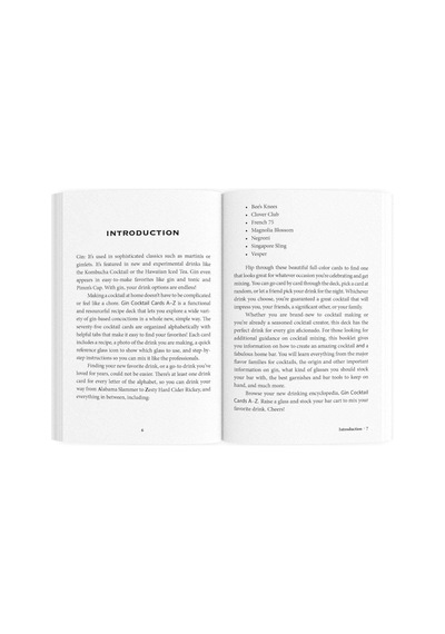 Gin Cocktail Cards A Z: The Ultimate Drink Recipe Dictionary Deck
