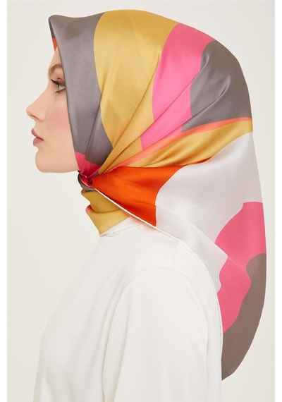 Armine Twill İpek Eşarp 24ya9148 55 - Desenli