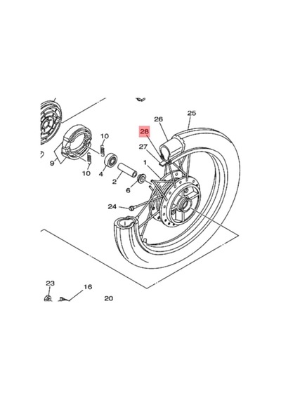 Yamaha Crypton R Or.  Arka Jant Çemberi 94414-1784800