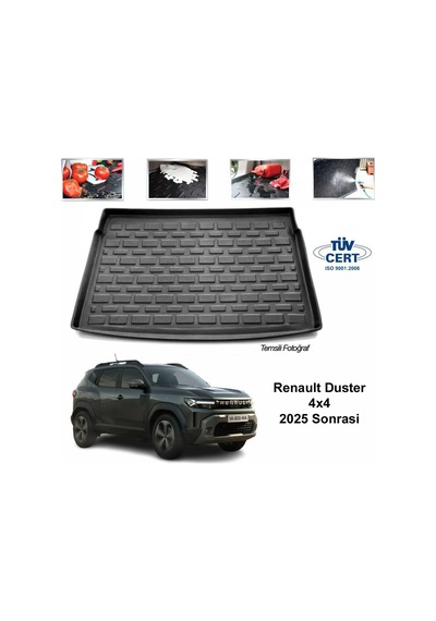 Renault Duster 4x4 Bagaj Havuzu Paspası 2025 Sonrası