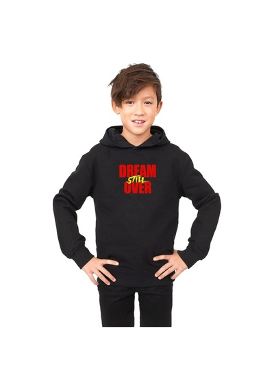 Tshirthane Dream Still Over Siyah Çocuk 3ip Kapşonlu 001 Siyah