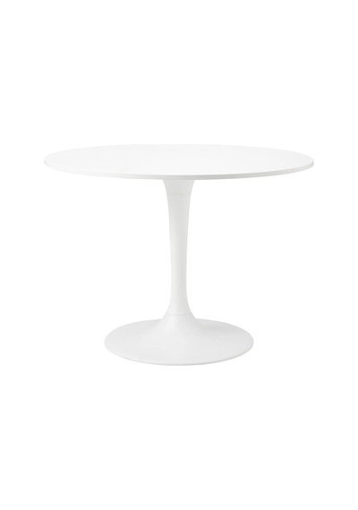 Ikea Beyaz Şık Yemek Masası - Yuvarlak Mutfak Masası