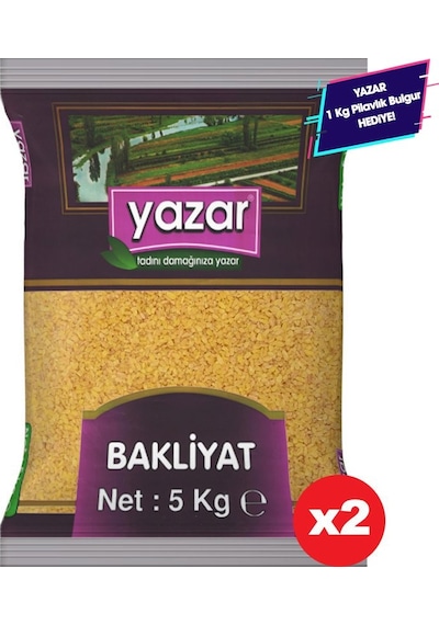 Yazar Pilavlık Bulgur 2 x 5 KG + Yazar Pilavlık Burgur 1 KG