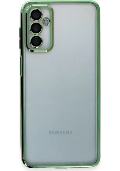 Newface Samsung Galaxy M23 Kılıf Razer Lensli Silikon - Yeşil