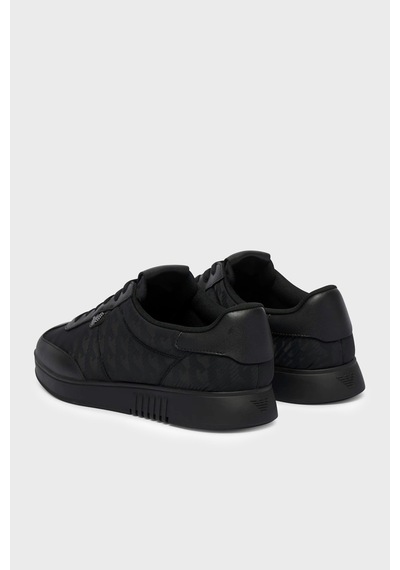 Emporio Armani Logolu Sneaker Ayakkabı Erkek Ayakkabı Em003062 Af29544 Uc001 Siyah