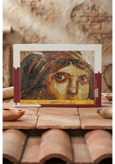 Antik Dönem Mozaiği Çingene Kızı Zeugma 1000 Parça Eğitici Öğretici Puzzle
