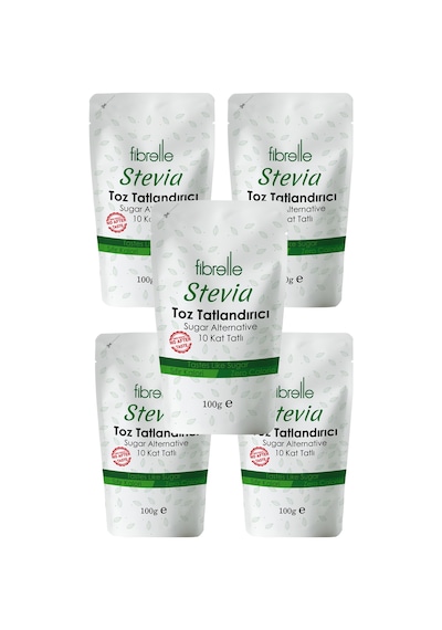 Fibrelle  Ultra Stevialı Tatlandırıcı  100 g 5 Paket