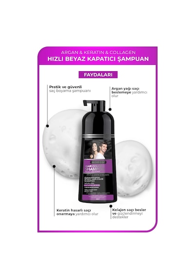 Hızlı Beyaz Ve Gri Kapatıcı Şampuan 420 Ml