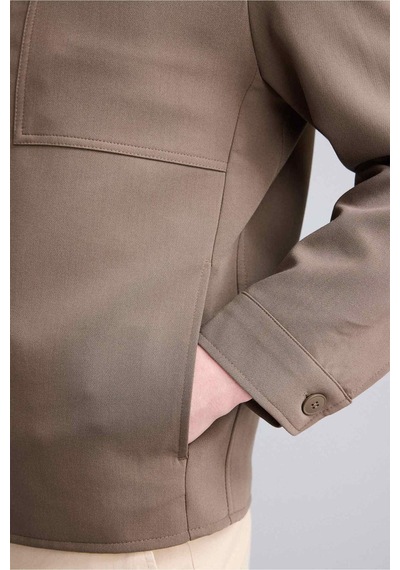 Defacto Regular Fıt Polo Yaka Astarlı Blazer Ceket G6393ax26spkh487 Haki-kh487