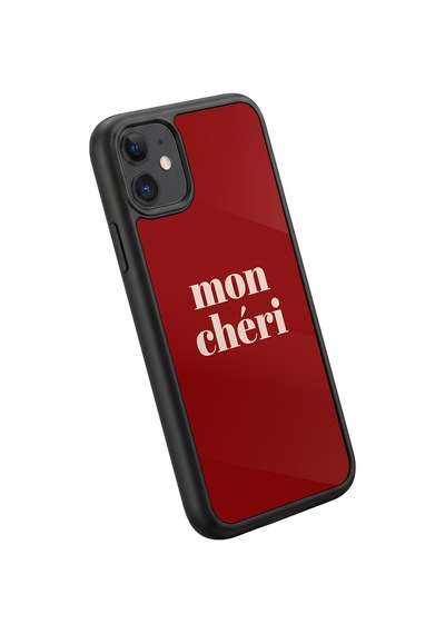 İphone 11 Uyumlu Moncheri Desenli Kamera Korumalı Darbelere Dayanıklı Kılıf 1036-moncheri-iphone11
