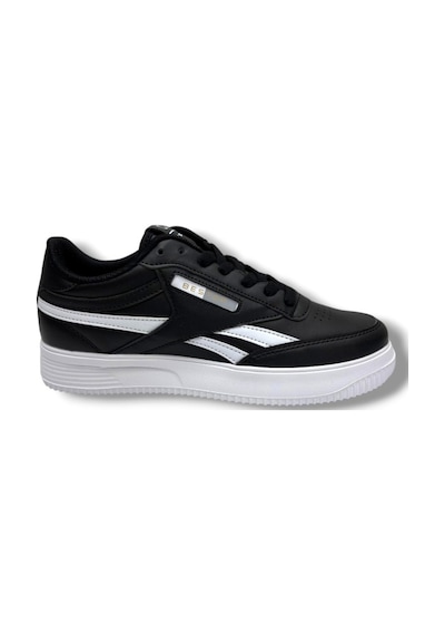 Best Of 2014-26 Cilt Deri Anatomik Bağcıklı Sneaker Siyah Beyaz 36-40