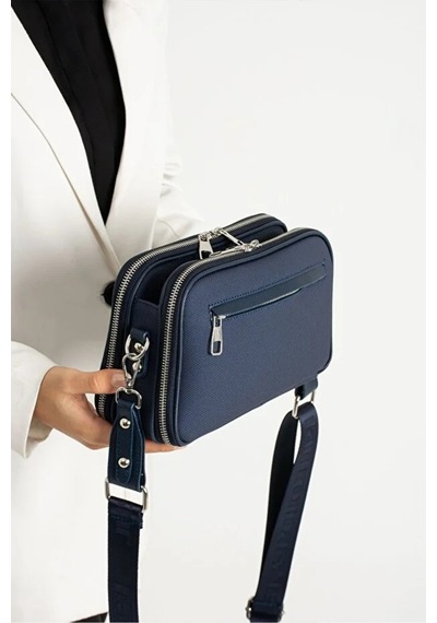 Just Polo Kadın Lakost Ayarlanabilir Askılı Çapraz Omuz Çantası Shoulder Bag Mavi