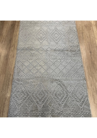 Hoom Rugs Fresh Cool 405 Yıkanabilir Gri Modern Halı Gri