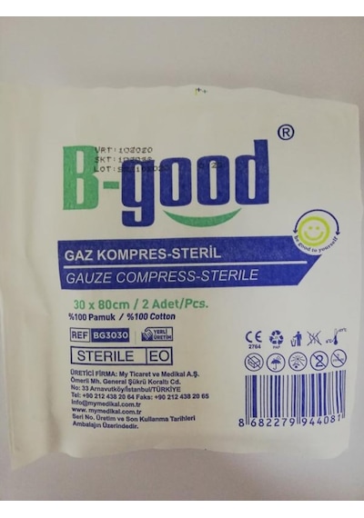 B-good Steril Gaz Kompres 30 x 80 CM 2 Adet