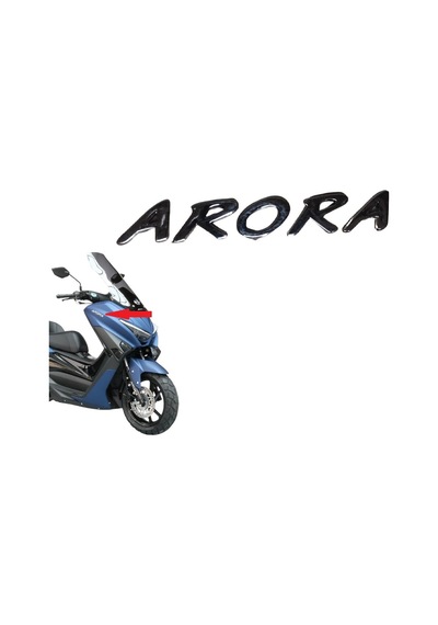 Arora Max-t 125 / Max-t Easy Yan Panel Arora Yazısı Tek Nikel
