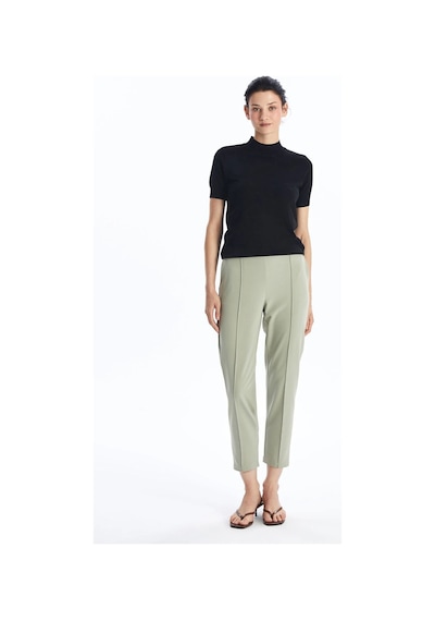 LC Waikiki Beli Lastikli Standart Fit Kadın Pantolon Green