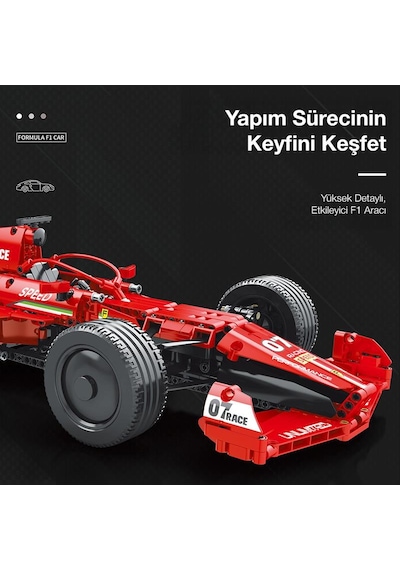 Reobrix Racing Car Dynamic Edition Ferrari F1 11007-d Brick Yapım Seti