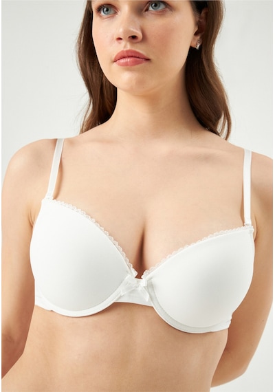 Eros Ekru Ersk121 Tulıp Badem Yarı Push-up Tek Sütyen